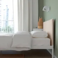 Кровать Ikea Kleppstad 160 x 200 см / Шпон / Белый photo 2