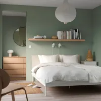 Кровать Ikea Kleppstad 160 x 200 см / Шпон / Белый photo 5