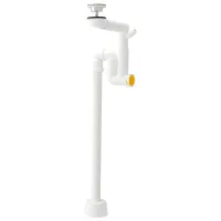Наборы мебели для ванной комнаты Ikea Enhet/Tvallen/Glypen Сталь / White photo 5