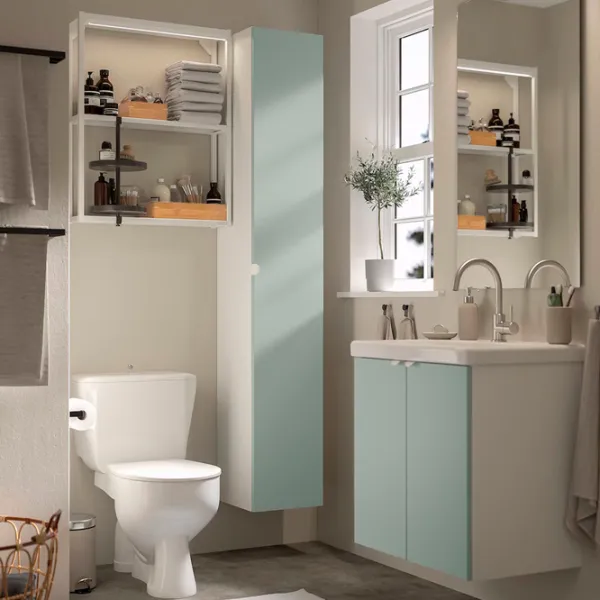Наборы мебели для ванной комнаты Ikea Enhet/Tvallen/Glypen Сталь / White photo 3 Наборы мебели для ванной комнаты Ikea Enhet/Tvallen/Glypen Сталь / White photo 3