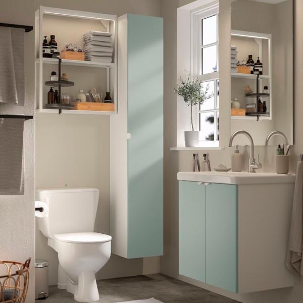 Наборы мебели для ванной комнаты Ikea Enhet/Tvallen/Glypen Сталь / White photo 3 Наборы мебели для ванной комнаты Ikea Enhet/Tvallen/Glypen Сталь / White photo 3
