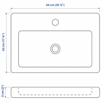 Seturi mobilă de baie Ikea Enhet/Tvallen/Glypen Oțel / White photo 4