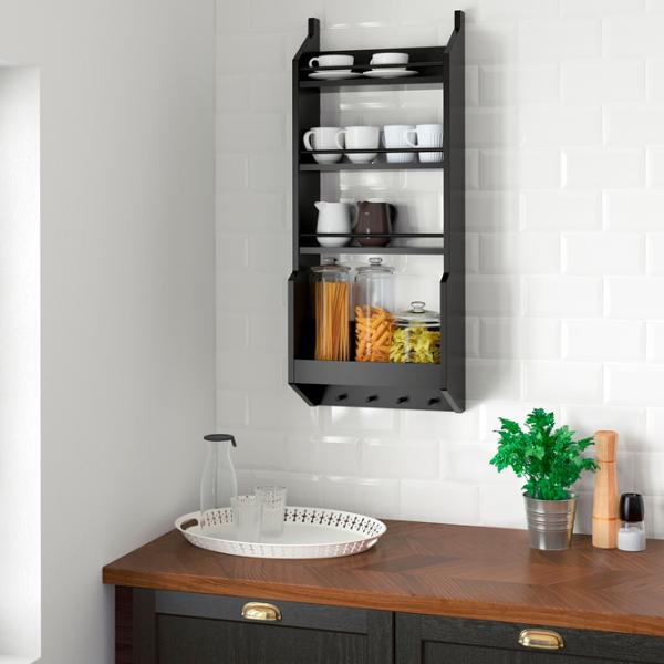 Полка Ikea Vadholma Шпон / Черный photo 4 Полка Ikea Vadholma Шпон / Черный photo 4