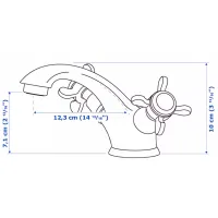 Seturi mobilă de baie Ikea Enhet/Tvallen/Rannilen Oțel / Black photo 11