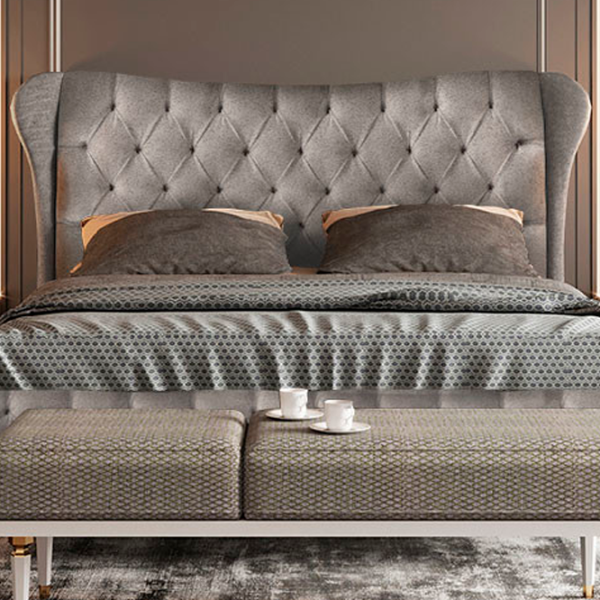 Кровать Dogtas Lorenta 160 x 200 см / Массив / Светло-серый photo 3