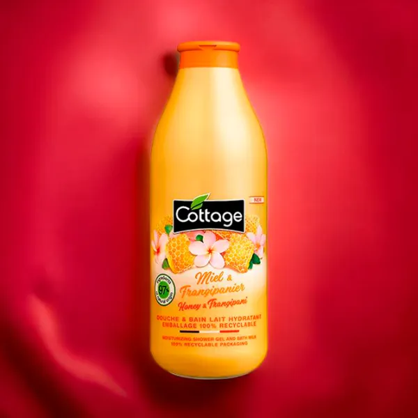 Gel de duș Cottage Shower Gel & Bath Milk Honey & Frangipani Pentru ea photo 2