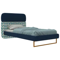 Кровать Dogtas Soren 120 x 200 см / ЛДСП / Синий