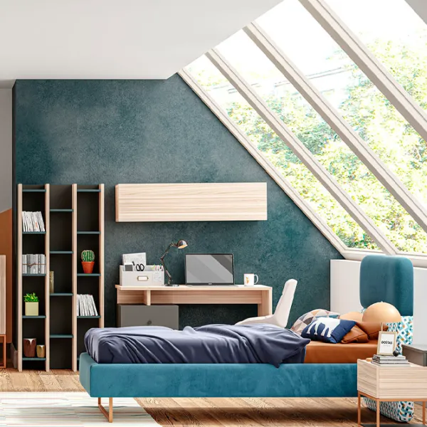 Кровать Dogtas Soren 120 x 200 см / ЛДСП / Синий photo 3