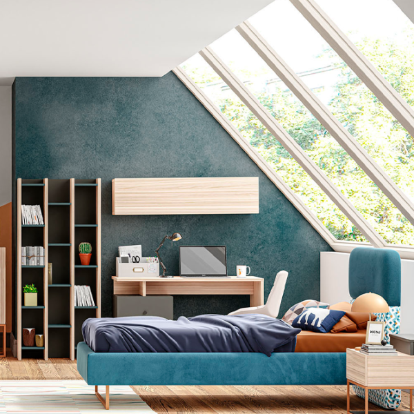 Кровать Dogtas Soren 120 x 200 см / ЛДСП / Синий photo 3