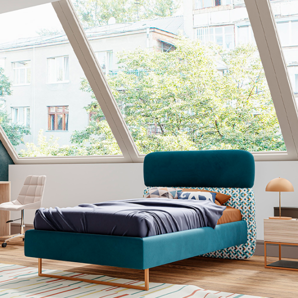 Кровать Dogtas Soren 120 x 200 см / ЛДСП / Синий photo 4