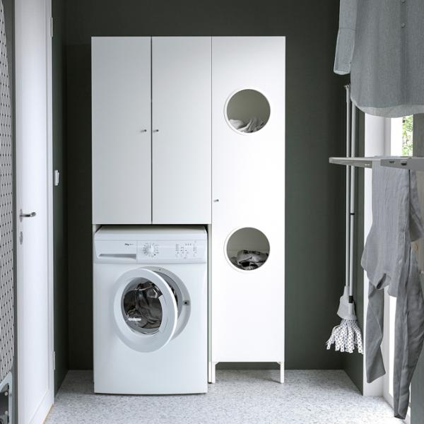 Seturi mobilă de baie Ikea Nysjon  Oțel / White photo 3