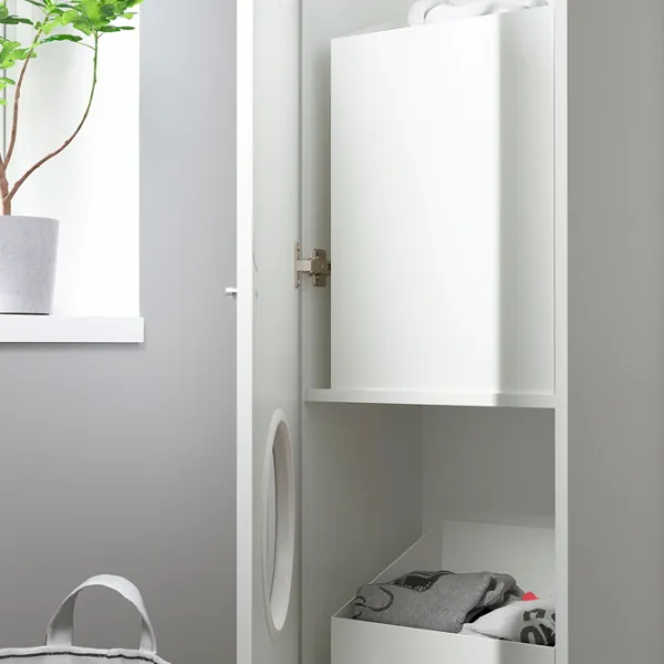 Seturi mobilă de baie Ikea Nysjon  Oțel / White photo 6