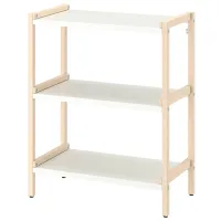 Стеллаж Ikea Ekenbben 86 x 70 x 34см cm / Массив / Бежевый