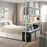 Стеллаж Ikea Elvarli 222 x 175 x 51см cm / ЛДСП / White photo 2