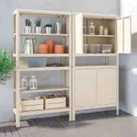 Etajeră Ikea Kolbjorn 161 x 171 x 37 cm / Oțel / Beige photo 4