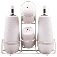Set pentru condimente Maestro Mr-20002-04S Ceramică / White