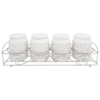 Набор для специй Maestro Mr-20033-04CS Керамика / Белый