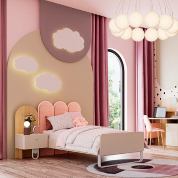 Кровать Dogtas Lily 120 x 200 см / ЛДСП / Белый photo 3