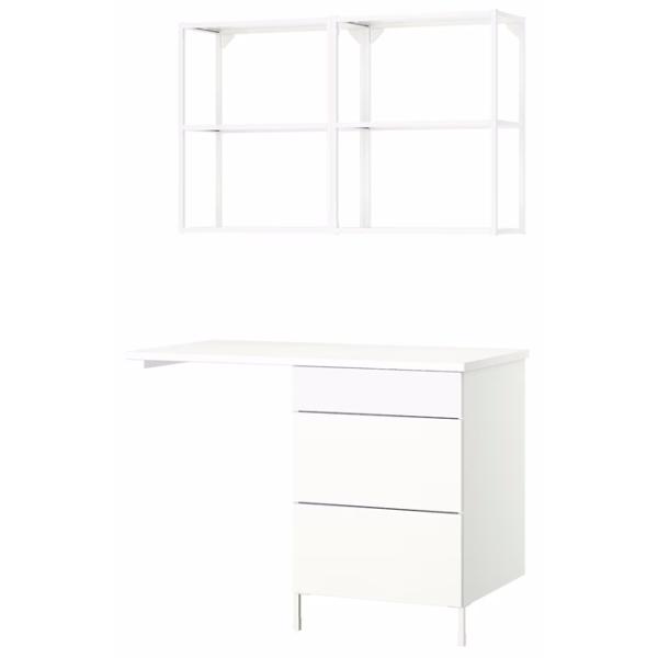 Seturi mobilă de baie Ikea Enhet Oțel / White photo 1 Seturi mobilă de baie Ikea Enhet Oțel / White photo 1
