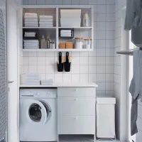 Seturi mobilă de baie Ikea Enhet Oțel / White photo 3