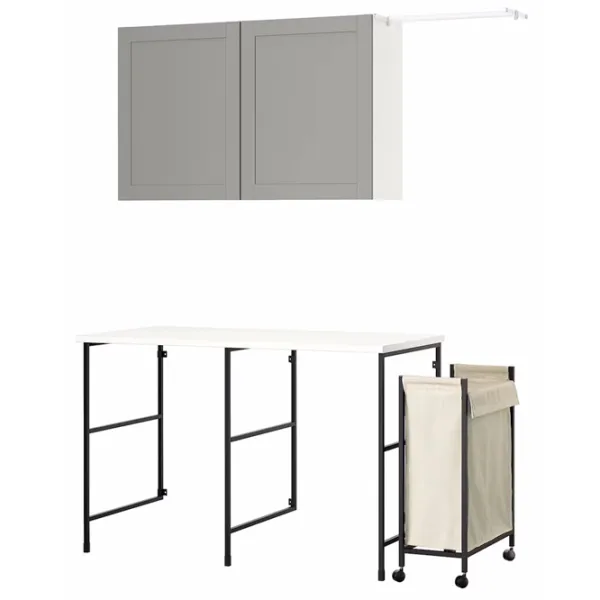 Наборы мебели для ванной комнаты Ikea Enhet Сталь / Antracit photo 1 Наборы мебели для ванной комнаты Ikea Enhet Сталь / Antracit photo 1