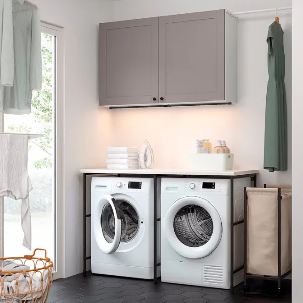 Наборы мебели для ванной комнаты Ikea Enhet Сталь / Antracit photo 2 Наборы мебели для ванной комнаты Ikea Enhet Сталь / Antracit photo 2