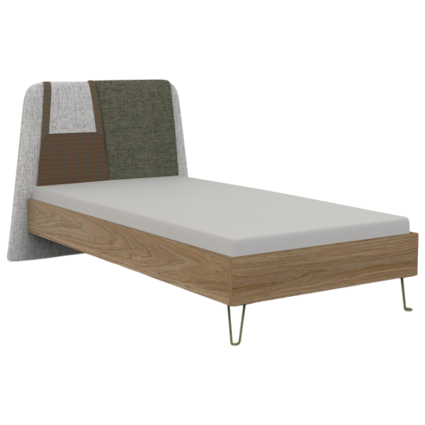 Кровать Dogtas Greta 100 x 200 см / ЛДСП / Wood photo 1
