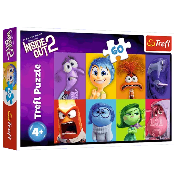Puzzle Trefl Know your emotions 4+/ Количество деталей: 60 photo 1