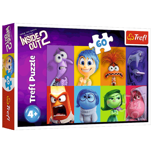 Puzzle Trefl Know your emotions 4+/ Количество деталей: 60 photo 1