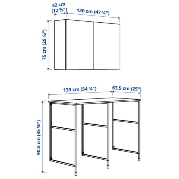 Наборы мебели для ванной комнаты Ikea Enhet/Hemtrask Сталь / White photo 5