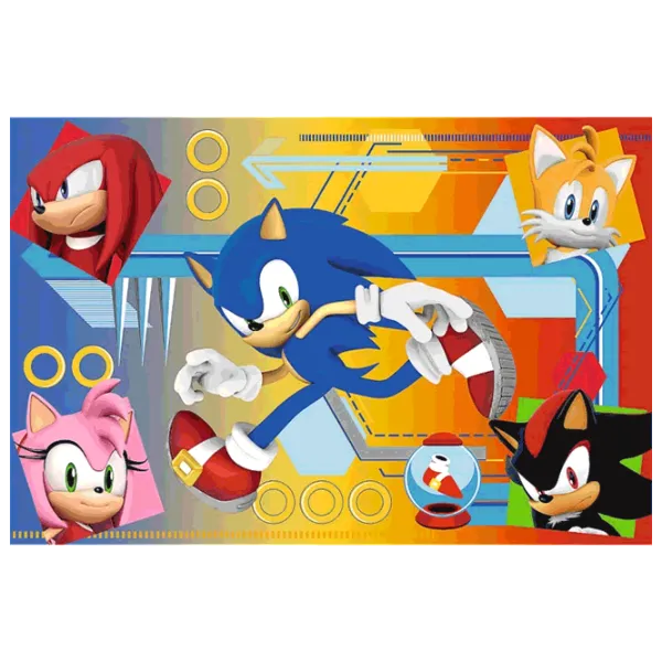 Puzzle Trefl Sonic in action 4+/ Количество деталей: 60 photo 2 Puzzle Trefl Sonic in action 4+/ Количество деталей: 60 photo 2