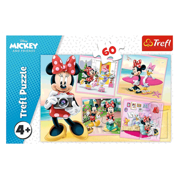 Puzzle Trefl Lovely Minnie 4+/ Numărul de piese: 60 photo 5