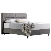 Кровать Dogtas Palmon 160 x 200 см / ЛДСП / Серый