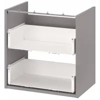 Seturi mobilă de baie Ikea Enhet/Tvallen/Runskar Oțel / Black photo 5