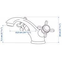 Seturi mobilă de baie Ikea Enhet/Tvallen/Runskar Oțel / Black photo 9