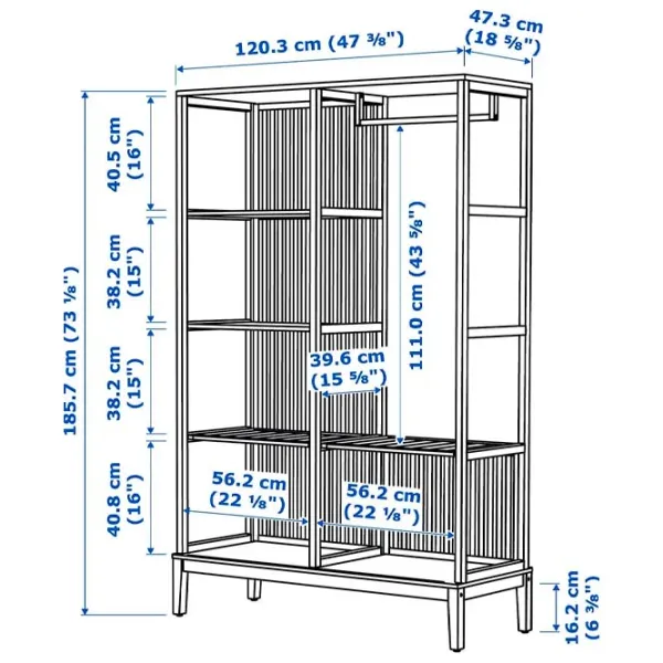 Etajeră Ikea Nordkisa  Wood / Bambus photo 6