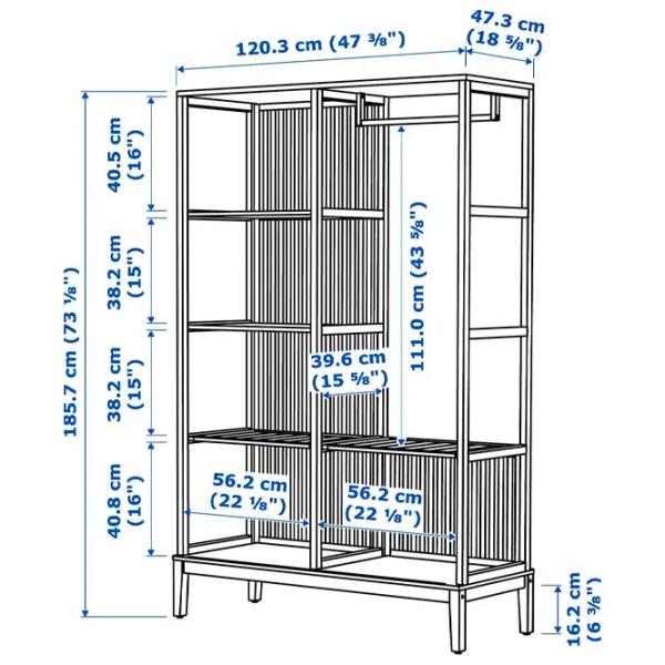 Etajeră Ikea Nordkisa  Wood / Bambus photo 6