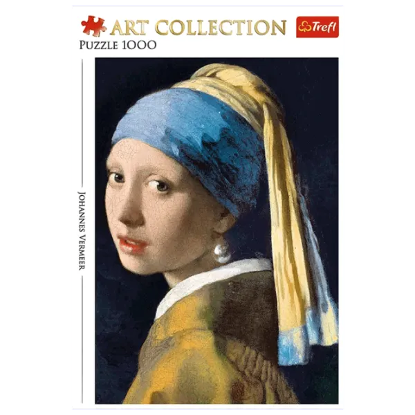 Puzzle Art Puzzle Girl with a Pearl Earring 15+/ Numărul de piese: 1000 photo 2