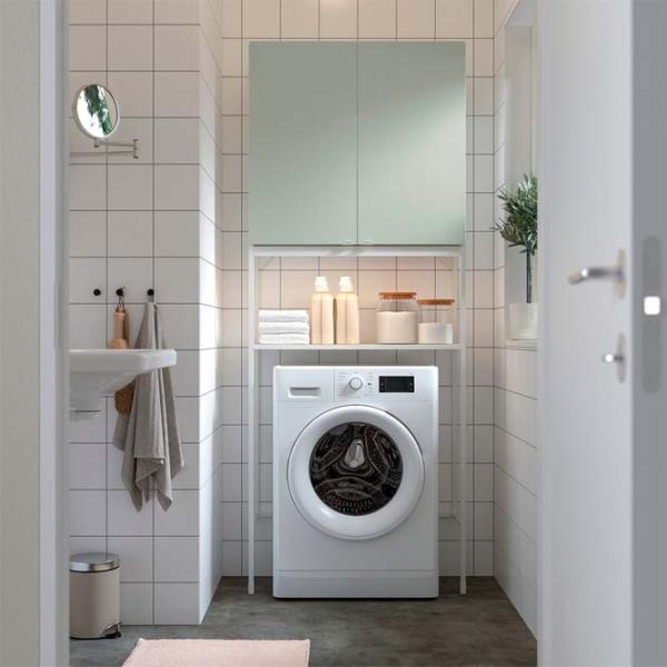 Etajeră Ikea Enhet Белый-Светло-серо-зеленый / MDF photo 2
