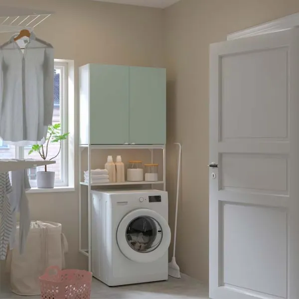 Etajeră Ikea Enhet Белый-Светло-серо-зеленый / MDF photo 3