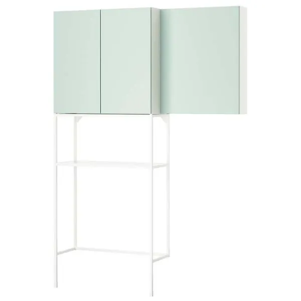Etajeră Ikea Enhet Белый-Светло-серо-зеленый / MDF photo 1