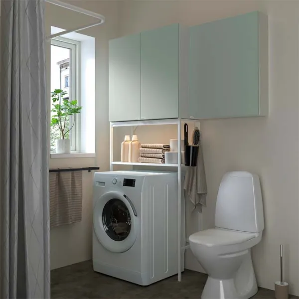 Etajeră Ikea Enhet Белый-Светло-серо-зеленый / MDF photo 2