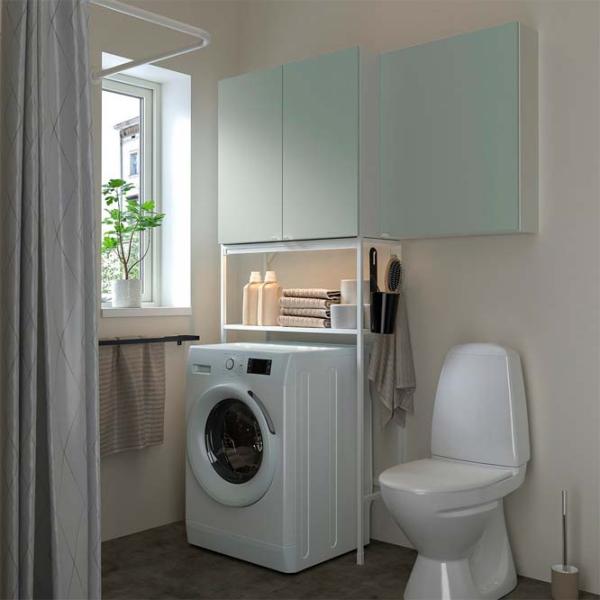 Etajeră Ikea Enhet Белый-Светло-серо-зеленый / MDF photo 2