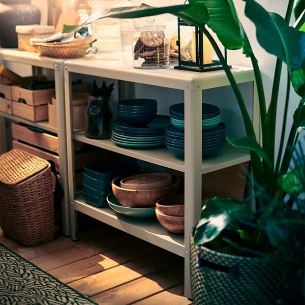 Etajeră Ikea Kolbjorn Beige / Oțel zincat photo 2 Etajeră Ikea Kolbjorn Beige / Oțel zincat photo 2