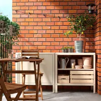 Стеллаж Ikea Kolbjorn Бежевый / Оцинкованная сталь photo 3