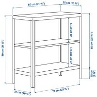 Стеллаж Ikea Kolbjorn Бежевый / Оцинкованная сталь photo 5