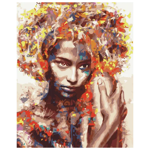 Pictură pe numere BrushMe Necunoscuta în culori BS51400 50 x 40 cm / Verticală photo 1