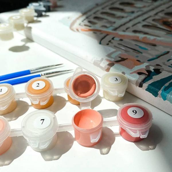 Pictură pe numere BrushMe Necunoscuta în culori BS51400 50 x 40 cm / Verticală photo 11