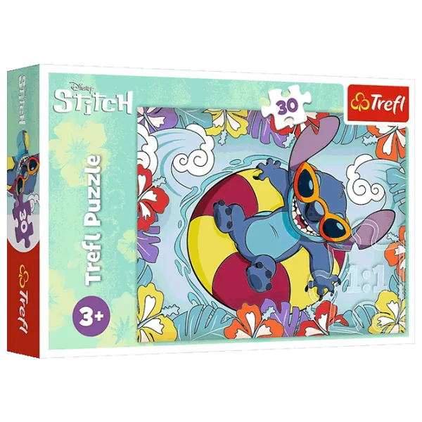 Puzzle Trefl Lilo&Stitch on vacation 3+/ Количество деталей: 30 photo 1 Puzzle Trefl Lilo&Stitch on vacation 3+/ Количество деталей: 30 photo 1