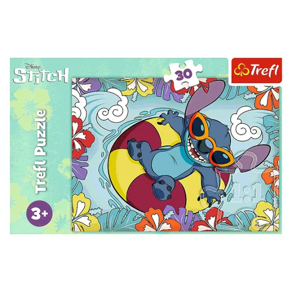 Puzzle Trefl Lilo&Stitch on vacation 3+/ Количество деталей: 30 photo 3 Puzzle Trefl Lilo&Stitch on vacation 3+/ Количество деталей: 30 photo 3